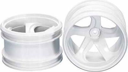 Actual product image Tamiya GF-01 White 5-Spoke Wheels