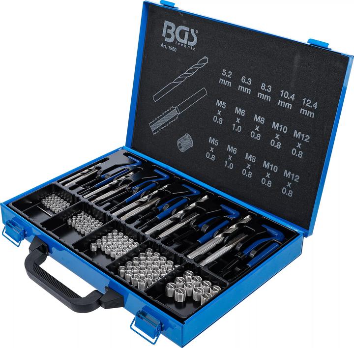 Image du produit BGS Kit de réparation de filets | M5 - M12 | 130 pièces