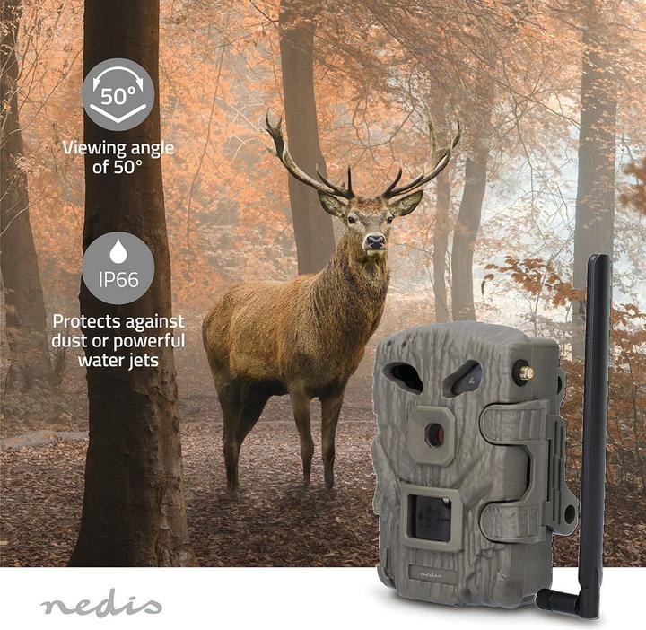 Actual product image Nedis Wildcamera - 1080p@30fps - 30.0 MPixel - 2 MPixel CMOS - IP66 - Zwart No-Glow IR - Nachtzicht - Kijk