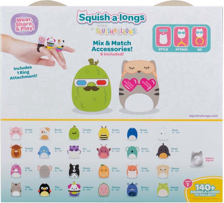 Actual product image Jazwares Squish-a-longs 25-pak