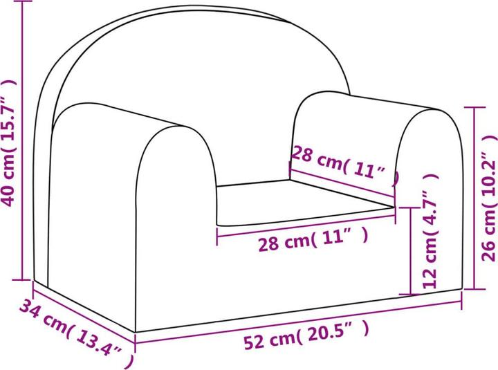 Produktbild vidaXL Jennifer (Kindersofa)