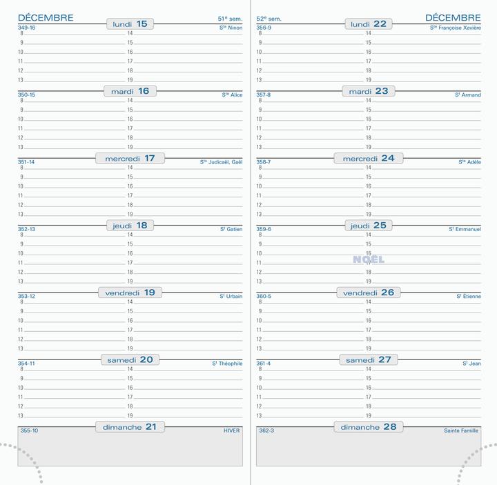 Actual product image Exacompta Agenda SL 17 Replacement content (9 x 17 cm)