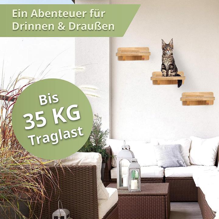 Produktbild Woowood Katzen Kletterwand-Set (Braun)
