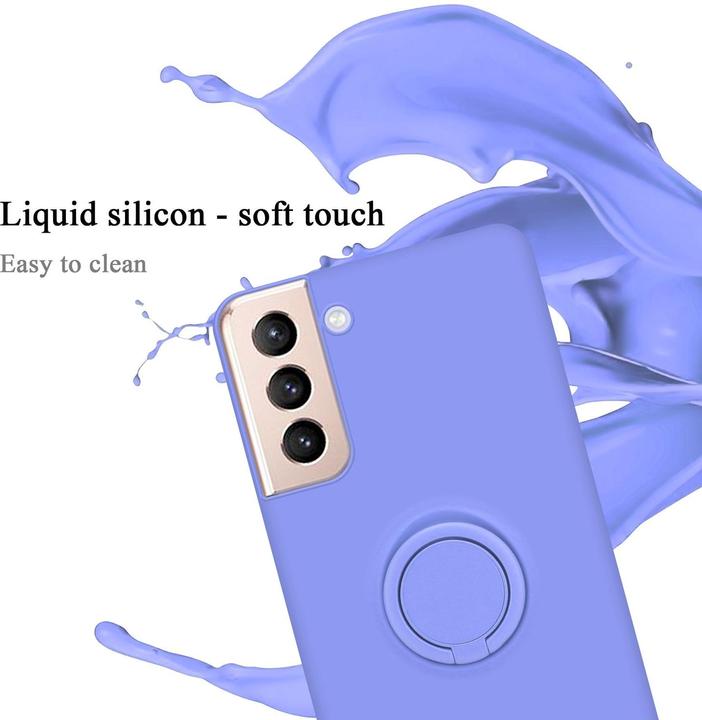 Produktbild Cadorabo HülleTPU im Liquid Schutz Case Silikon Design mit Ring (Samsung Galaxy S24+)