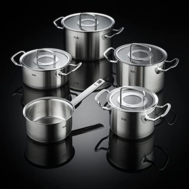 Produktbild Fissler Original-Profi Edelstahl-Kochtopfset (5-teilig) (Pfannenset + Topfset, Edelstahl)