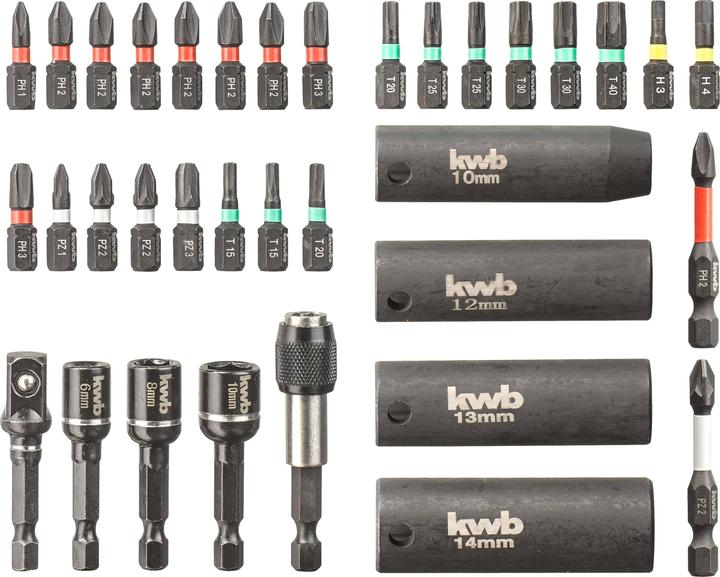 Produktbild kwb Bitbox Impact 35tlg L-Box
