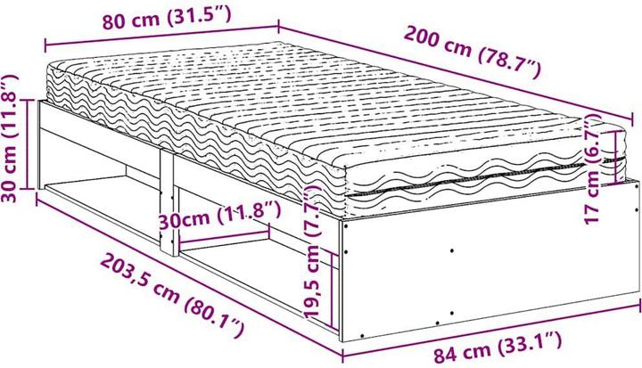 Image du produit vidaXL Tagesbett (80 x 200 cm)