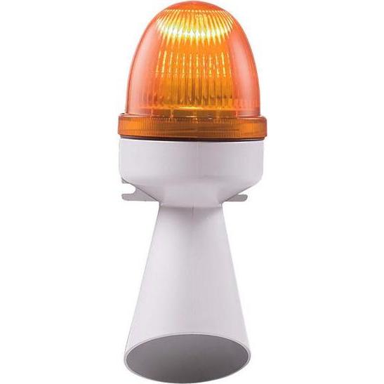 Rs Pro, Personenschutz, LED Blitz-Licht Summer-Signalleuchte Orange / 96dB, 240 V