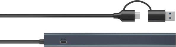 Actual product image Icy Box IB-HUB1742CR-C2PD (USB-A, USB-C, 11 ports)