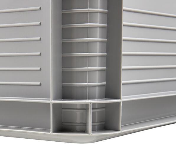 Produktbild keeeper Aufbewahrungsbox ""robert"", 45 Liter, nordic-grey Tragkraft: 30 kg, lebensmittelecht, säure- und (60 cm, 45 l, 1x)