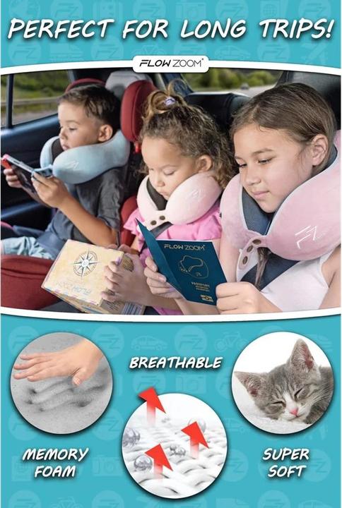 Immagine prodotto Flowzoom Einstellbares Kinderreisekissen (Cuscino per testa e collo)