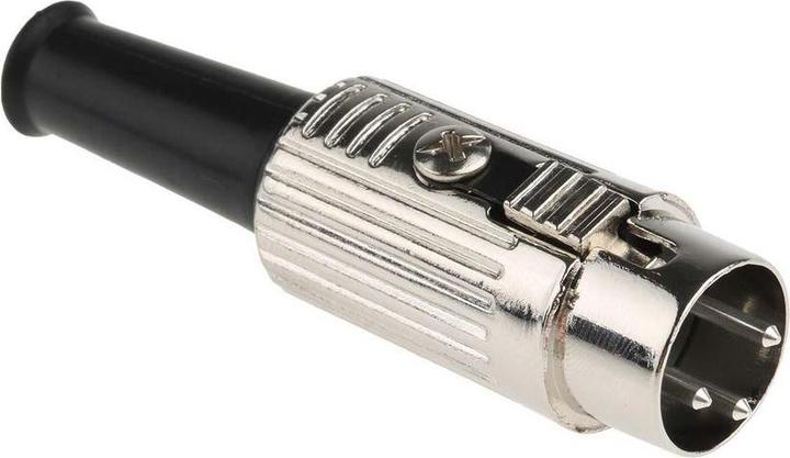 Produktbild RS PRO DIN-Stecker Stecker, 3-polig, Gerade, 100 V ac, 1A, Kabelmontage