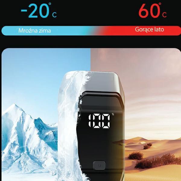 Actual product image Usams Urządzenie rozruchowe do samochodu z powerbankiem i funkcją latarki czarny/black ZB284ZDB01 (U (8000 mAh)