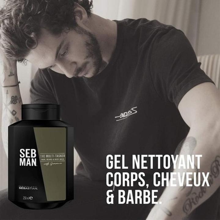 Immagine prodotto Sebastian The Multitasker - Hair, Beard & Body Wash (250 ml, Shampoo liquido)