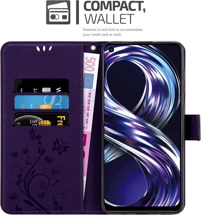 Immagine prodotto Cadorabo Copertina a libro floreale per Realme 8i / Narzo 50 4G (Realme 8i)