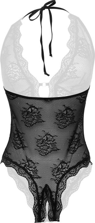 Produktbild Christine Le Duc Spitzenbody ouvert Rose (S/M)