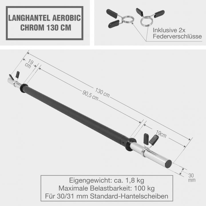 Image du produit Gorilla Sports Barre d'haltères pour l'aérobic