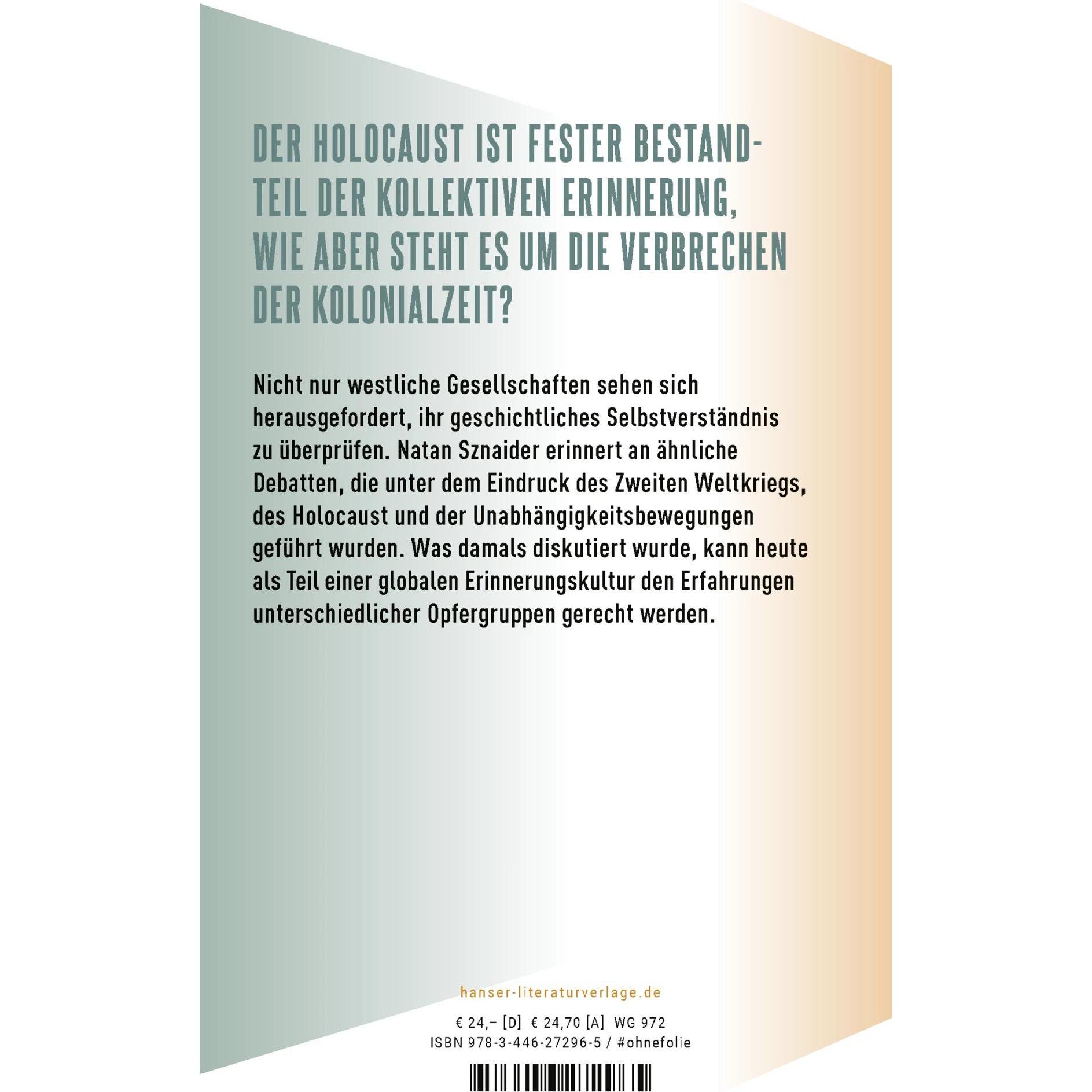 Fluchtpunkte der Erinnerung, Sachbücher von Natan Sznaider