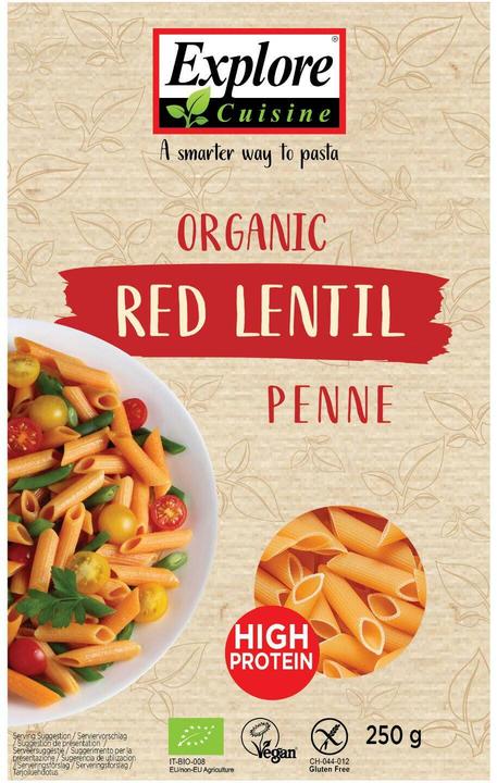 Explore Cuisine Penne aus Roten Linsen (270 g)