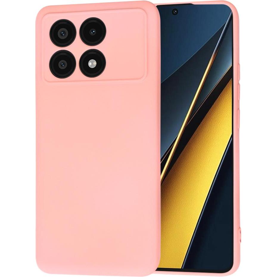 Techsuit - SoftFlex - Xiaomi Poco X6 Pro - Chalk Pink (Xiaomi Poco X6 Pro), Cover smartphone, Pink