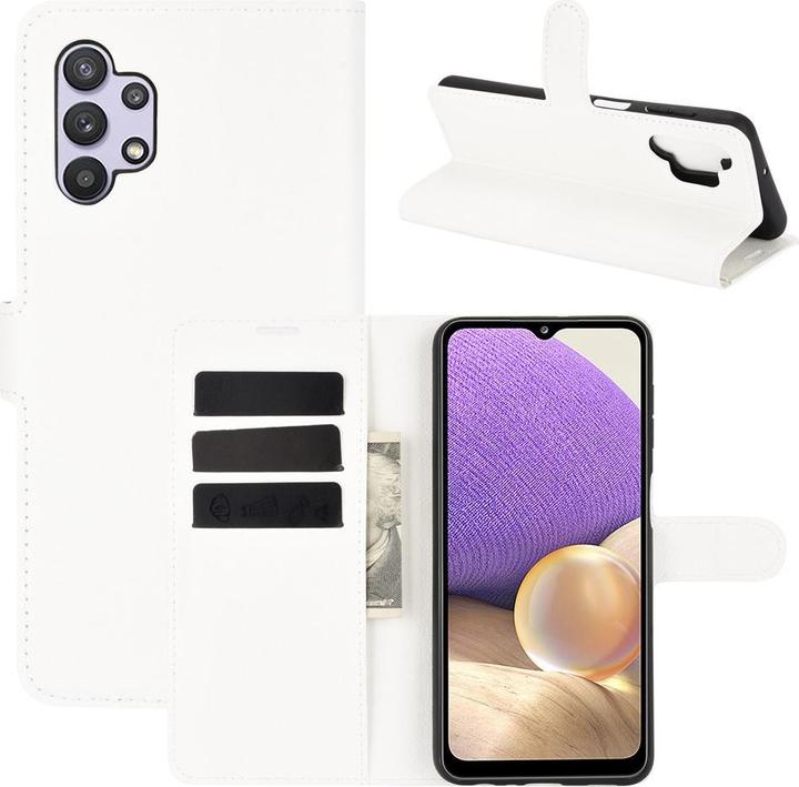 Actual product image Cover-Discount Galaxy A32 5G - Leather case cover white (Samsung Galaxy A32 5G)