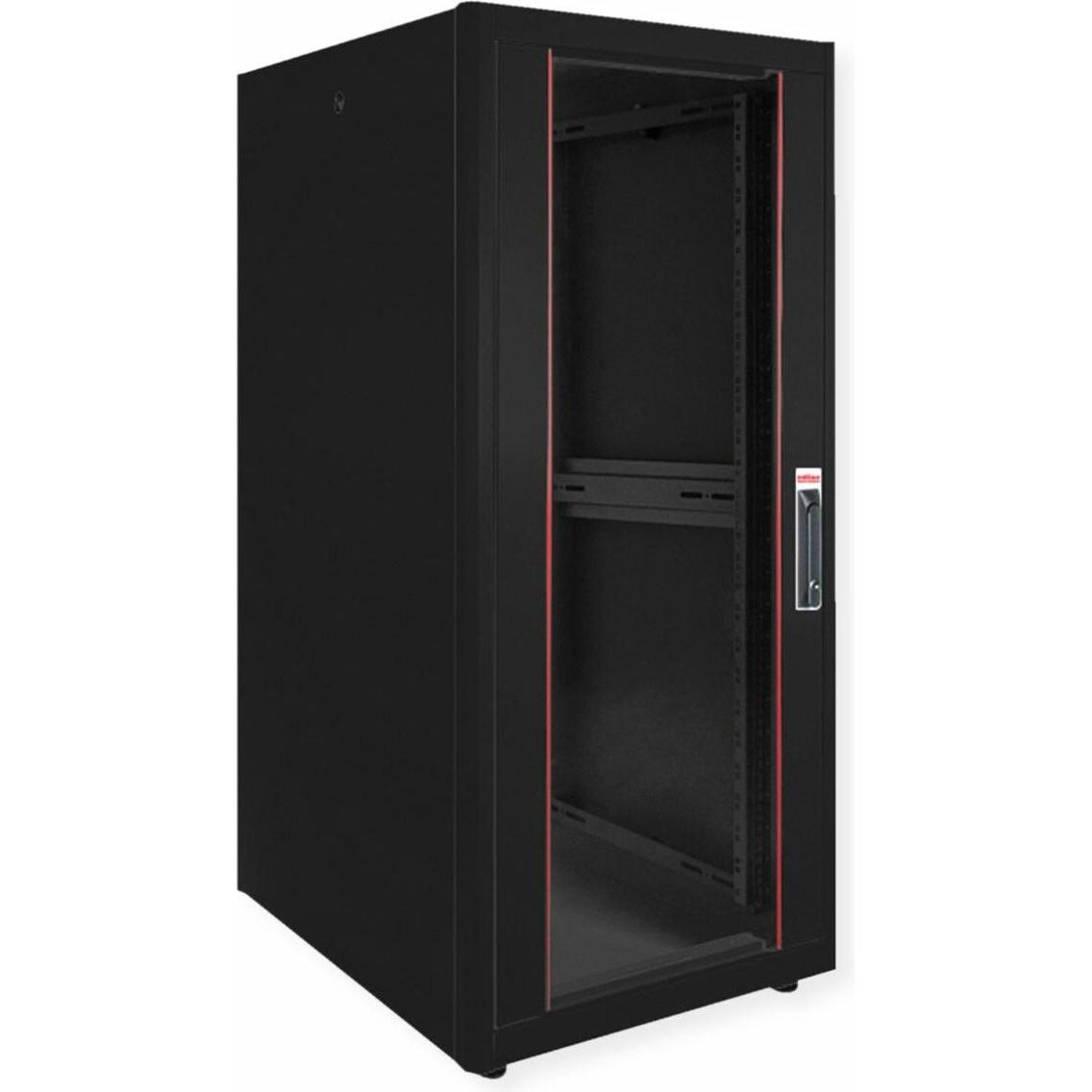 Thumbnail - Roline 19-Zoll Netzwerkschrank Basic 26 HE (26 HE, 19 Zoll Rack), Serverschrank, Schwarz