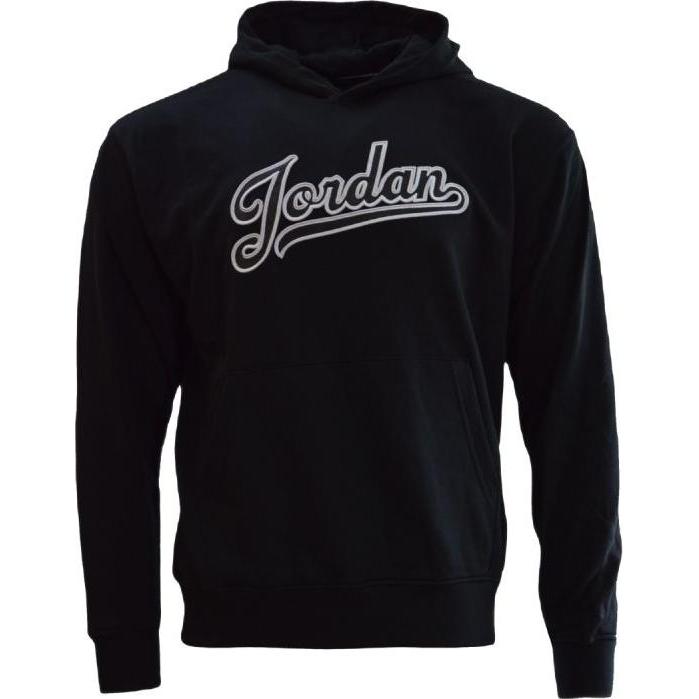 Air Jordan, Uomini, Felpa + Maglione, Flight MVP Men's Sports Hoodie - FN4613-010, Bianco, Nero, (XL)