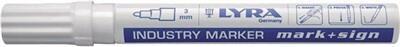Produktbild Lyra industrimarker 3mm rød - m/hurtigttørrende maling og indvendig kugle (Rot, 3 mm, 10 x)