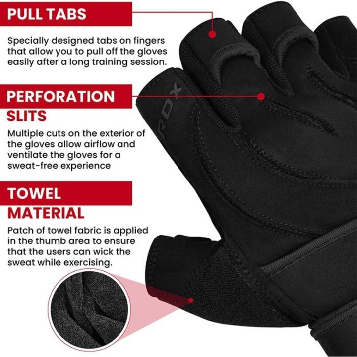 Image du produit Rdx L4 Gants de Musculation (S)