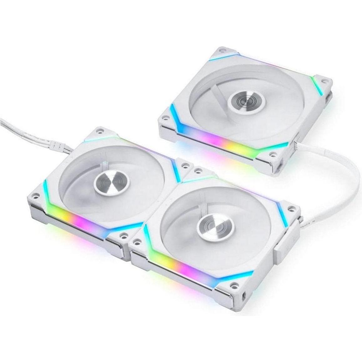 Lian-Li Uni Fan SL120 V2 (120 mm, 3 x), PC Lüfter, Weiss
