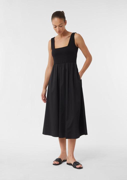 Image du produit Comma Kleid Midikleid mit Popeline-Rock und Karree-Ausschnitt (36)