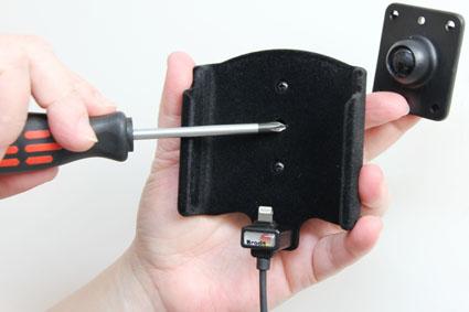 Produktbild Brodit Active holder with cig-plug - Ladeständer + Kfz-Netzteil