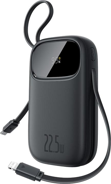 Immagine prodotto Baseus EnerFill FC31, 10000mAh, 22,5W, QC + PD, nero (10000 mAh, 22.50 W, 36.50 Wh)