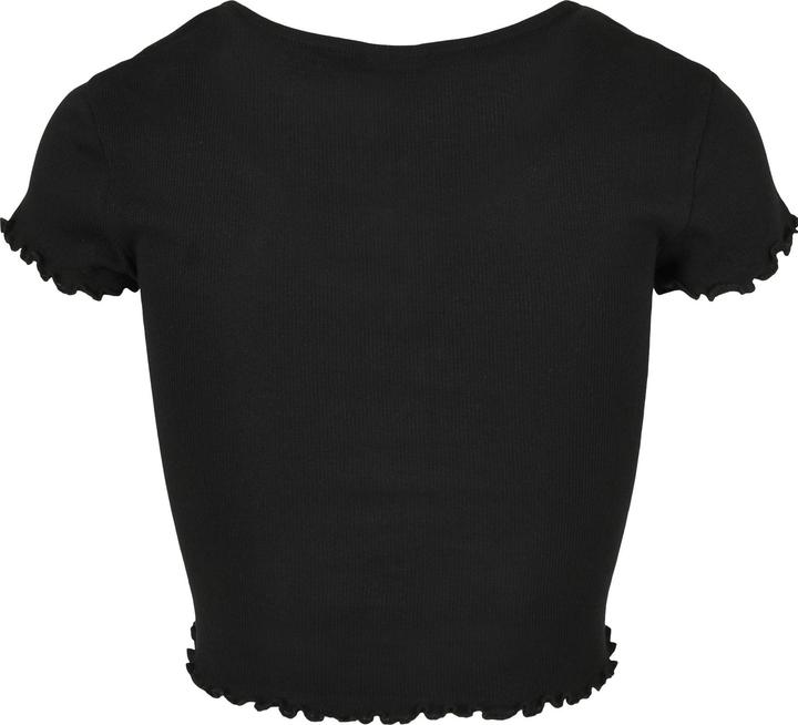 Image du produit Urban Classics Ladies Cropped Button Up Rib Tee (M)