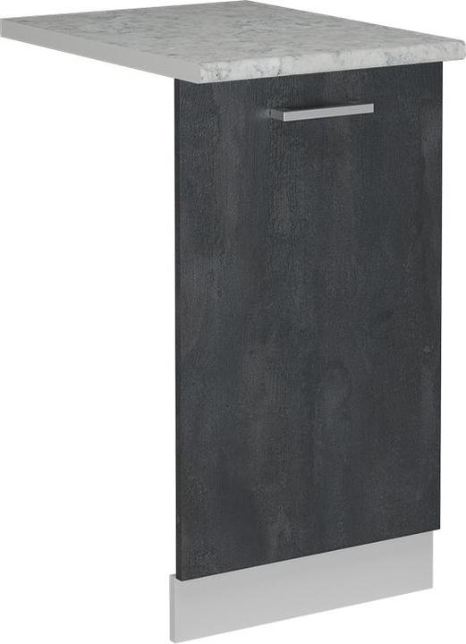 Marble-Weiss, Schwarz Beton, Weiss