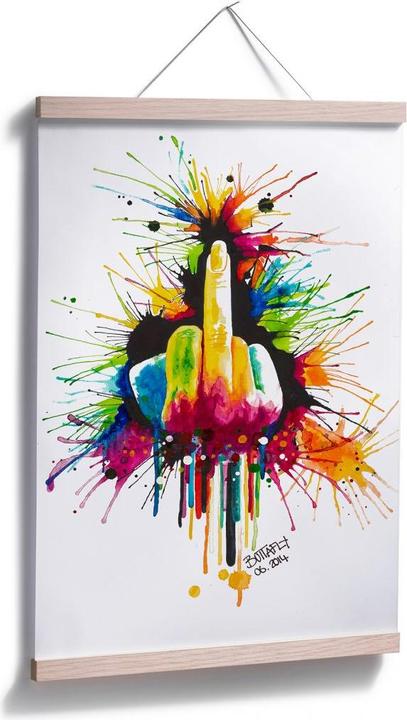 Actual product image Trenddeko Buttafly - Fuck the System (80 x 120 cm)