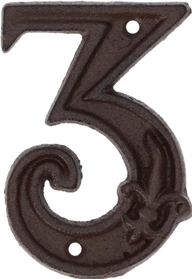 Actual product image Esschert Design House number 3