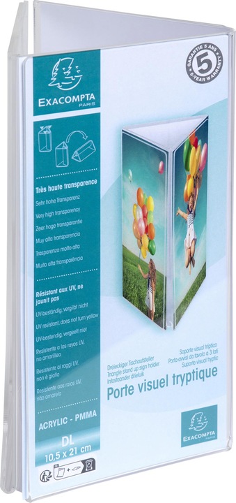 Actual product image Exacompta Table leaflet stand (DL, 10 x 21.5 cm)