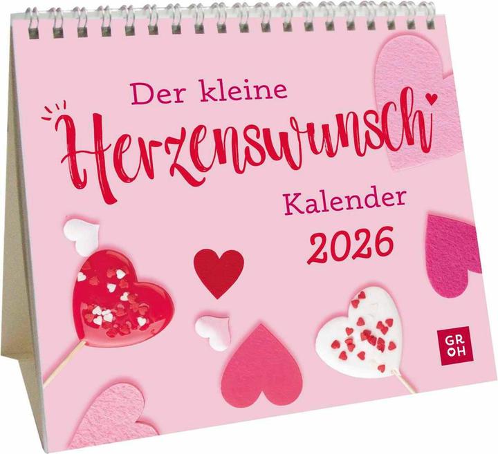 Produktbild Mini-Kalender 2026: Der kleine Herzenswunschkalender (Harter Einband, Deutsch)