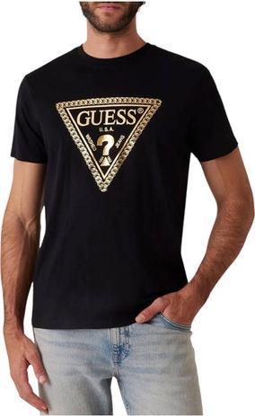 Immagine prodotto Guess Herren T-Shirt Bsc Chain Tri Logo Schwarz (L)