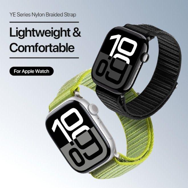 Image du produit Dux Ducis Strap Apple Watch 42/44/45/46/49MM YE Nylon Braided Loop Wrist Strap Black (42 mm, 44 mm, 45 mm, 46 mm, 49 mm, Nylon)
