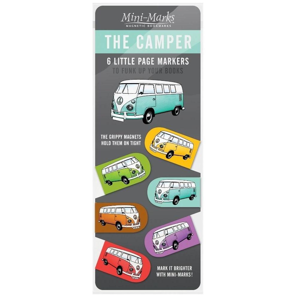 IF, Accessori per scrivania, Magnetische Auto-Lesezeichen - Wohnmobil VW T1 6-tlg