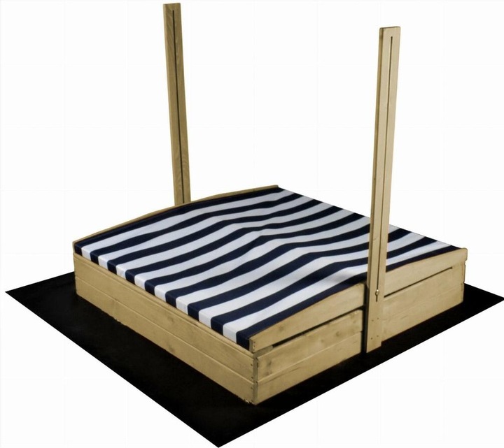 Produktbild Sand tropic Holzsandkasten mit Überdachung 120x120cm (natur)