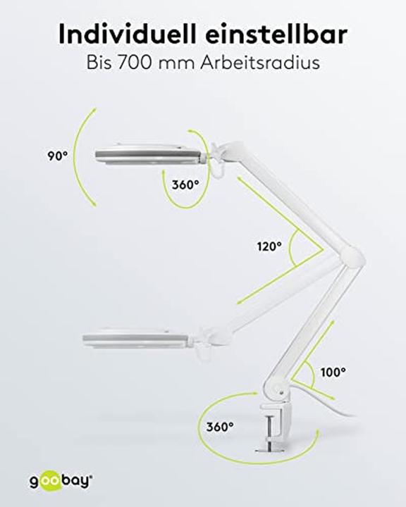 Produktbild Goobay LED-Klemm-Lupenleuchte, 9 W (730 lm)