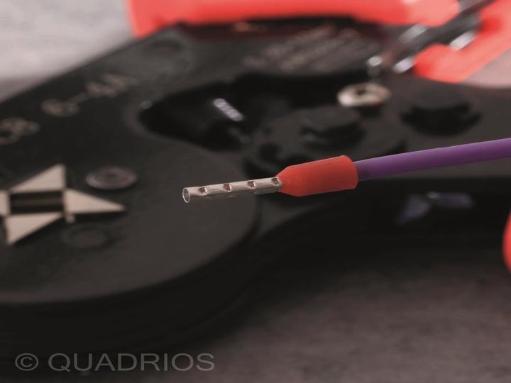Produktbild Quadrios 22C431 Aderendhülse 6 mm² Teilisoliert Gelb 1 Set