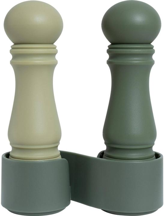Crush Grind Moulin à sel et à poivre Mini Grinder Set Parsley/Sage Green (Sel, Poivre)