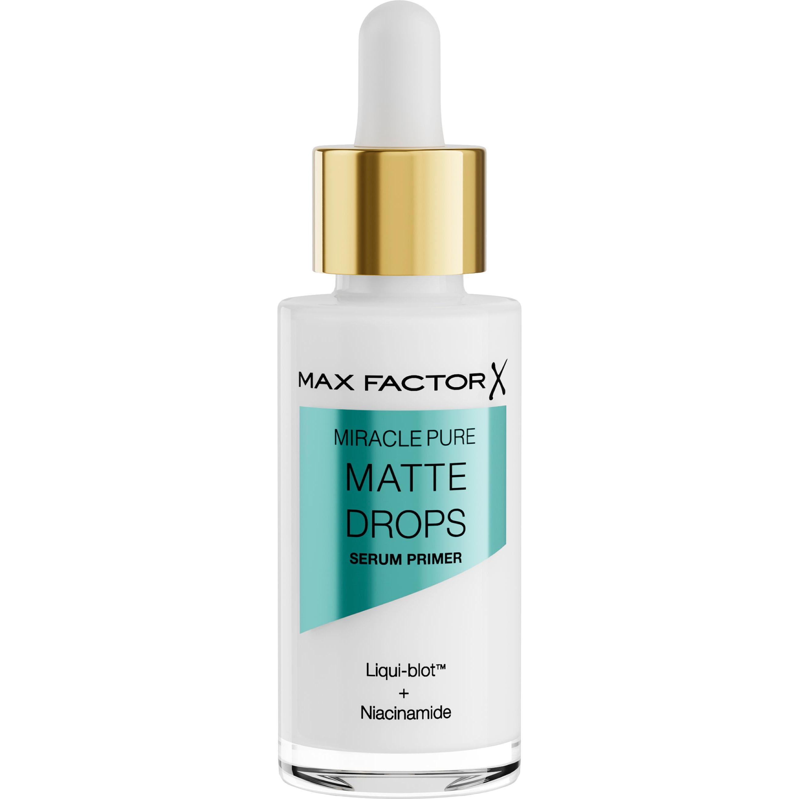 Max Factor , Base Trucco + Primer, Miracle Pure Matte Drops Sérum Primer 30 Ml (Trasparente)