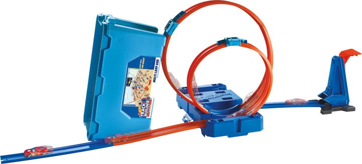 Actual product image Hot Wheels Track Builder Super Multi-Looping Box