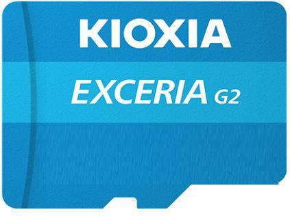 Actual product image Kioxia Exceria Gen2 microSDHC 32GB UHS-I U3 V30 (32 GB, microSDHC, U3, UHS-I)