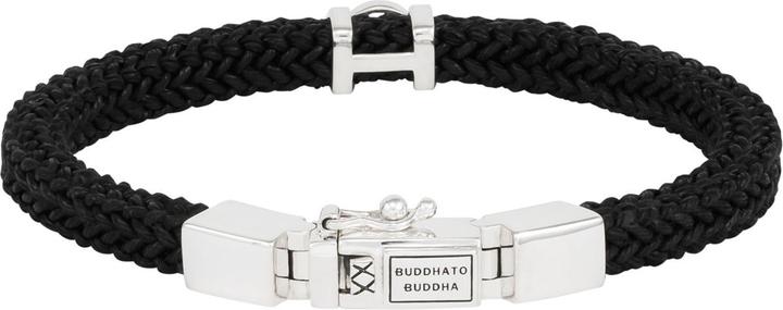 Produktbild Buddha to Buddha Armband Denise Black (21 cm, Silber 925, Textil)